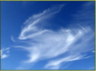 Ein fliegender Osterhase? Ein passendes Wolken-Muster in der Osterzeit, leider sehr vergnglich!