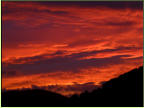 Unglaubliche Farben! Sonnenuntergang bei Porto Azzurro, Elba, vom 15.10.2012